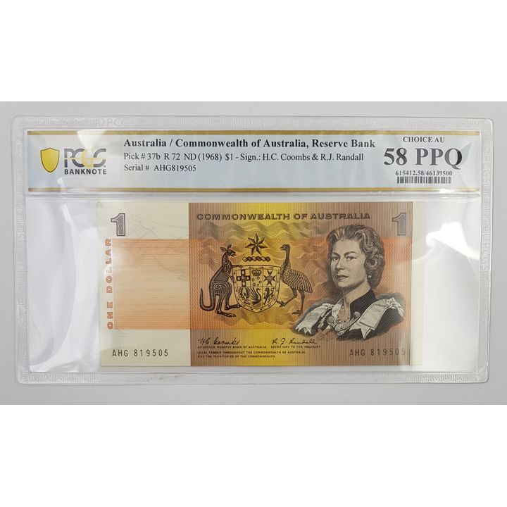 CoA C/R $1 Note - ChAU 58 PPQ
