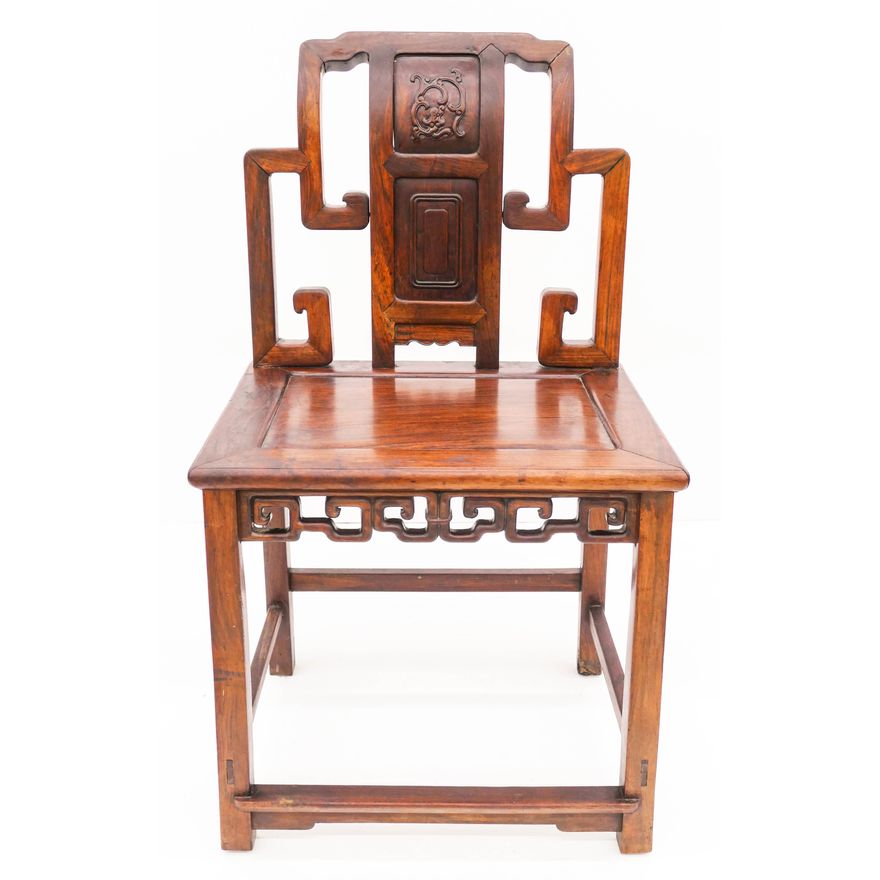 Chinese Qing Rosewood Side Chair 36''x20.5''x16''