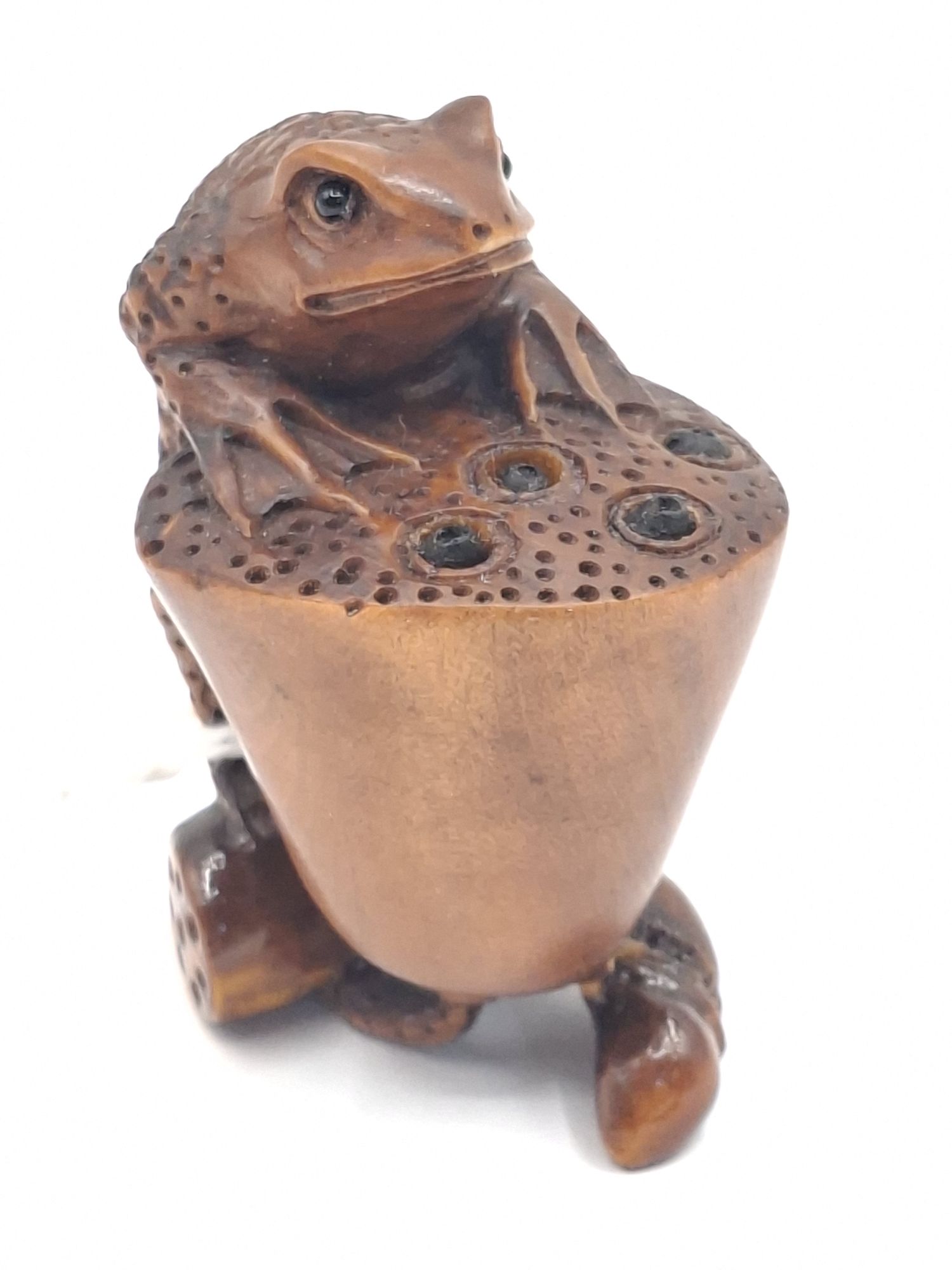 Japanese Carved Boxwood Netsuke