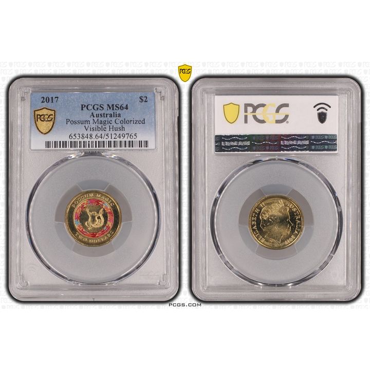 Possum Magic - Visible Hush, Two Dollar, 2017, PCGS MS64