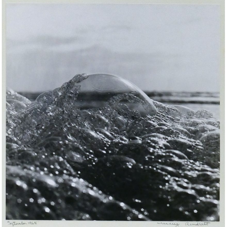 Mary Randlett ''September 1968'' (Surf Bubbles) Photograph Mounted