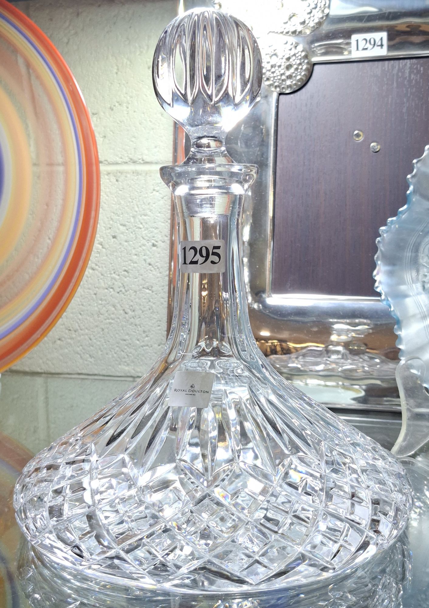 ROYAL DOULTON CRYSTAL DECANTER