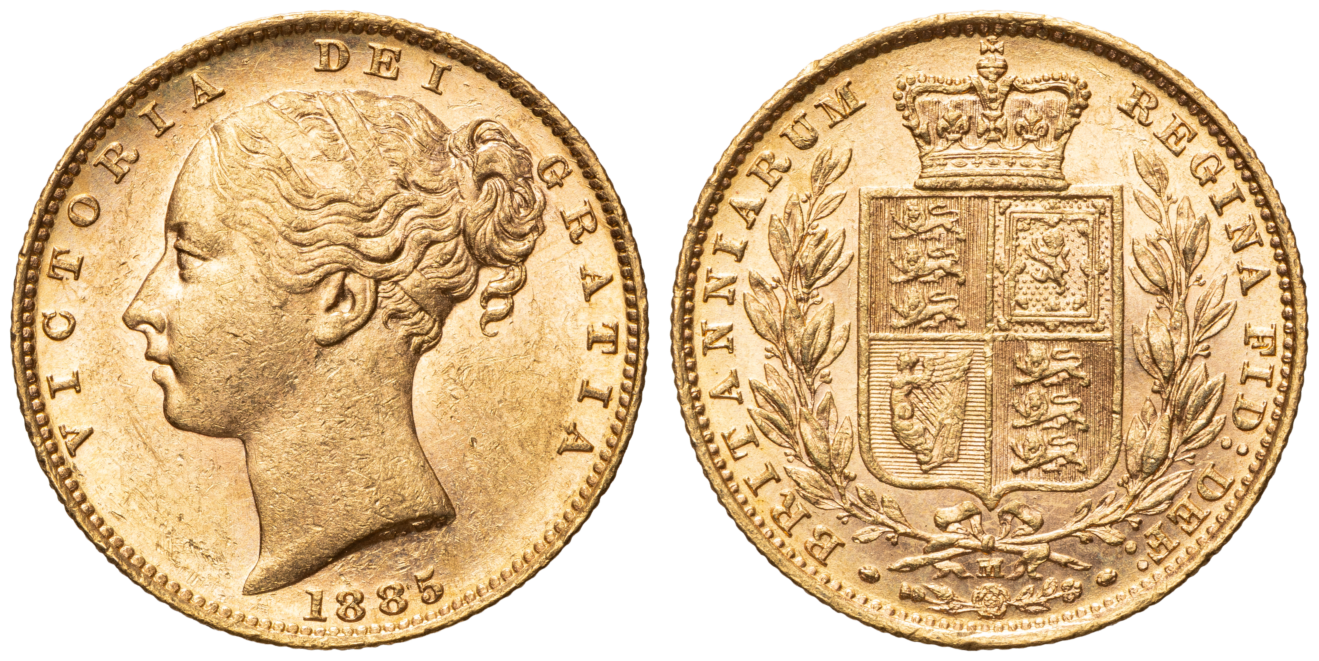 Victoria, Sovereign, 1885-M, UNC