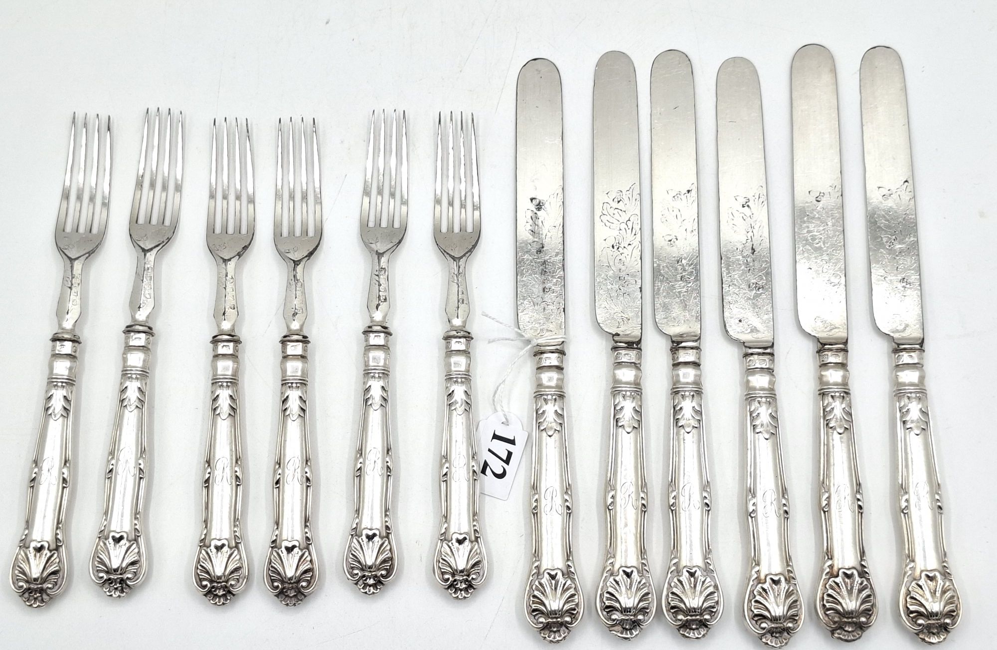 Victorian Sterling Silver Fruit Cutlery Set