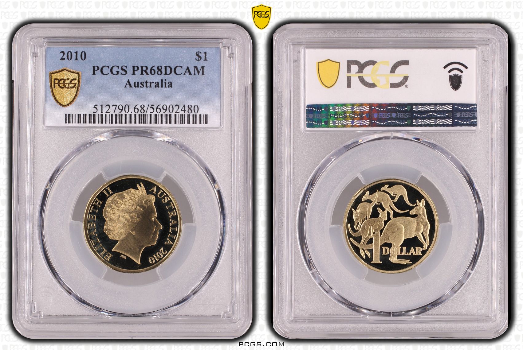 One Dollar, 2010, PCGS PR68DCAM