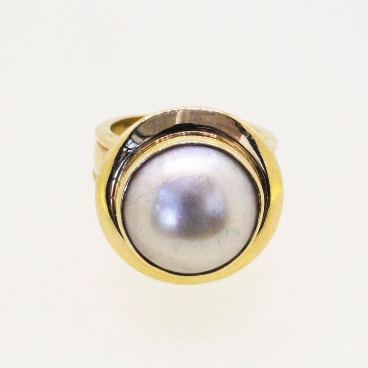 Mabe Pearl Ring, 9.97g,