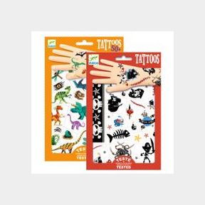 Djeco Tattoos Pirates Dinosaurs Combo Dermatologically Tested |