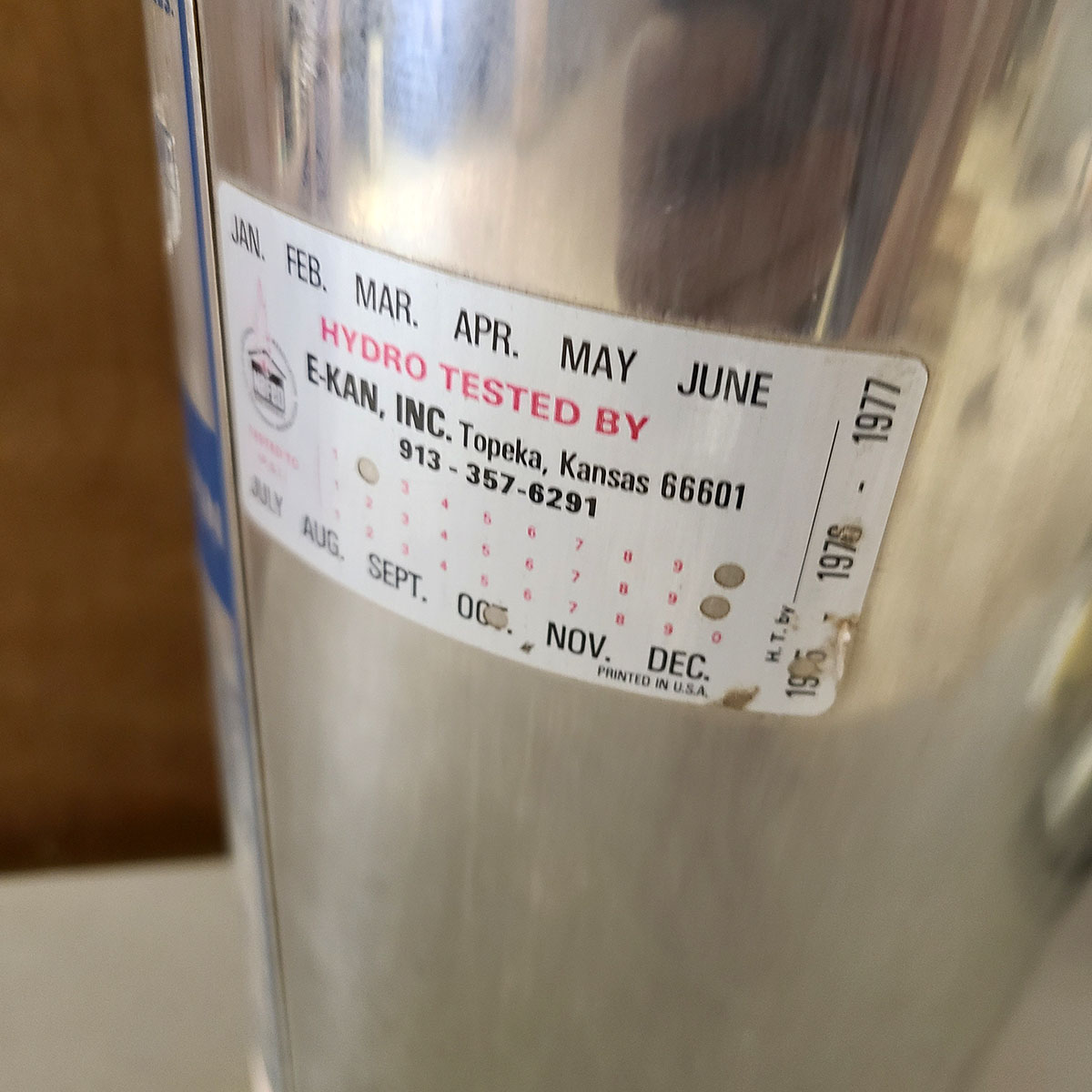 1970's Stainless Steel General Fire Extinguisher - Water Model WS
