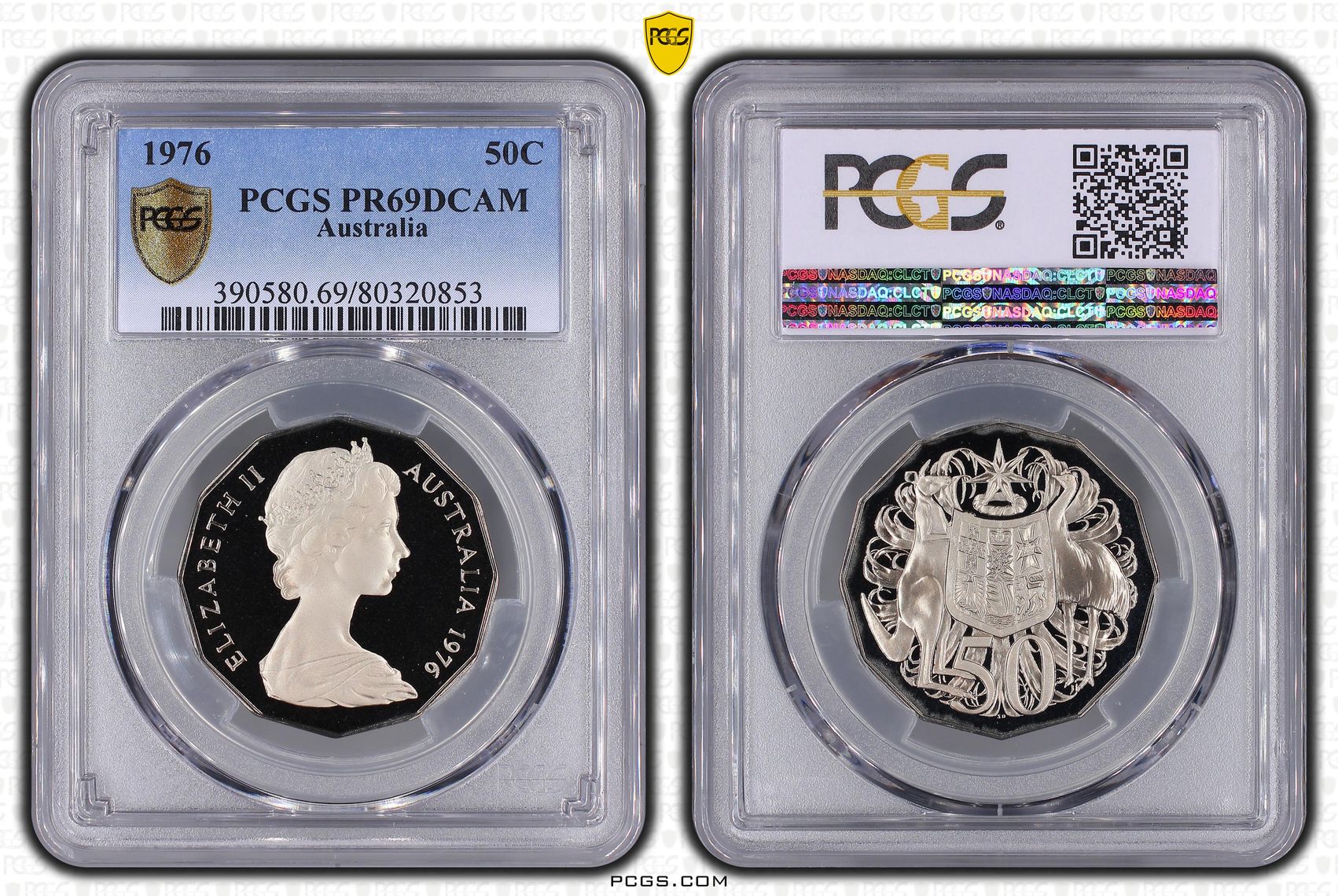 Fifty Cent, 1976, PCGS PR69DCAM