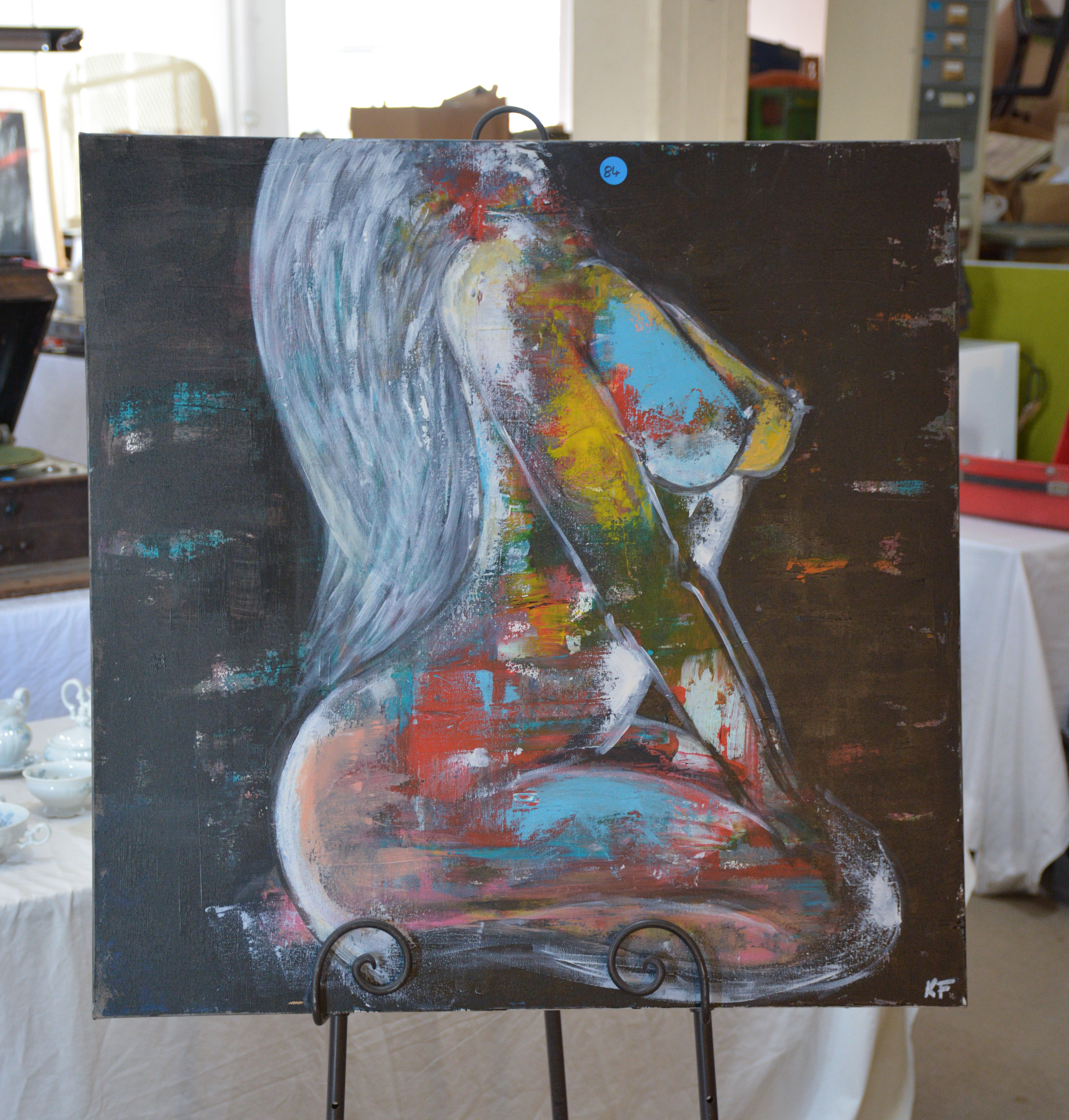 Abstract Mixed Media Art on Canvas — NZ auction result