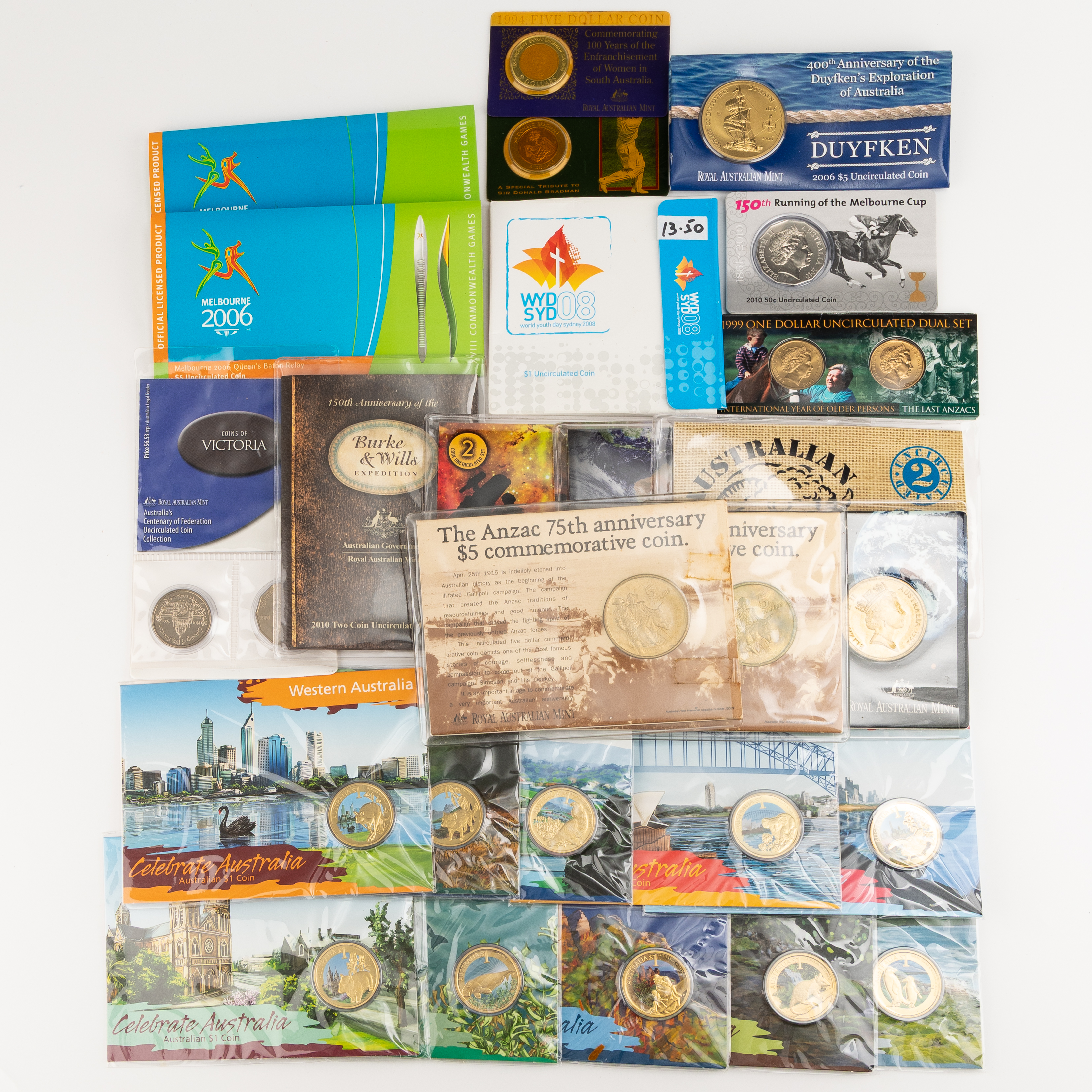 484 · Elizabeth II, RAM / Perth Mint - Miscellaneous, Twenty Cents - Five Dollars, 1990 - 2011, UNC