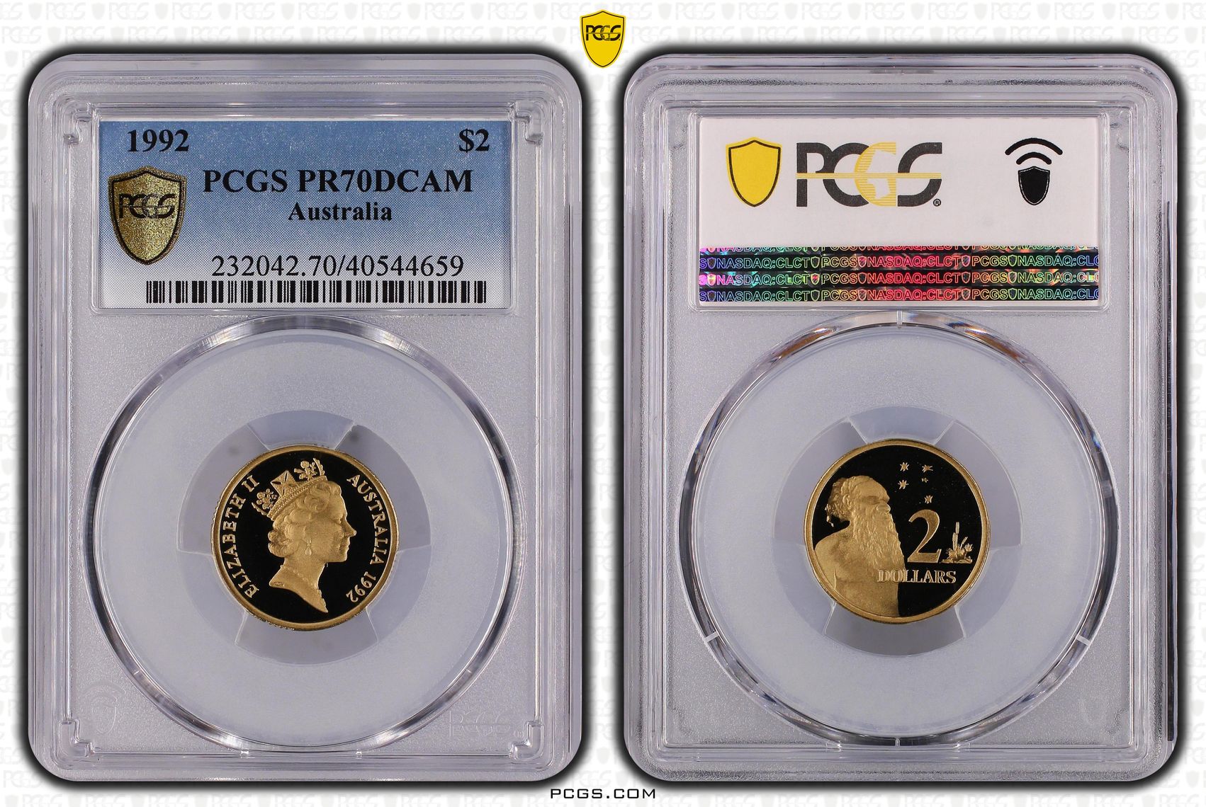 1992 Australia Two Dollar, $2 PCGS - PR70DCAM POP 13/0 -659