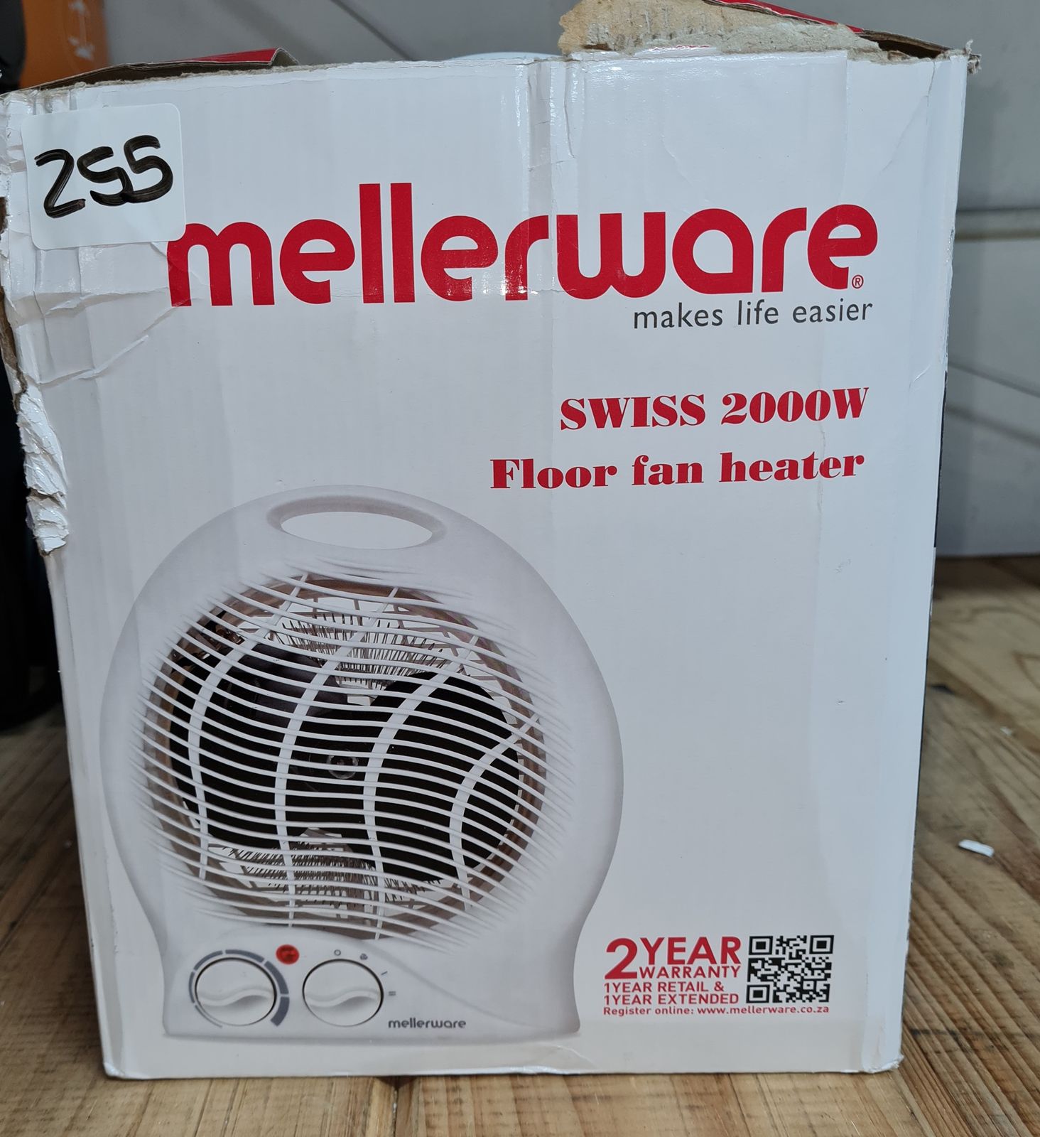 Mellerware - 2000W Floor Fan Heater | Cape Auctioneers