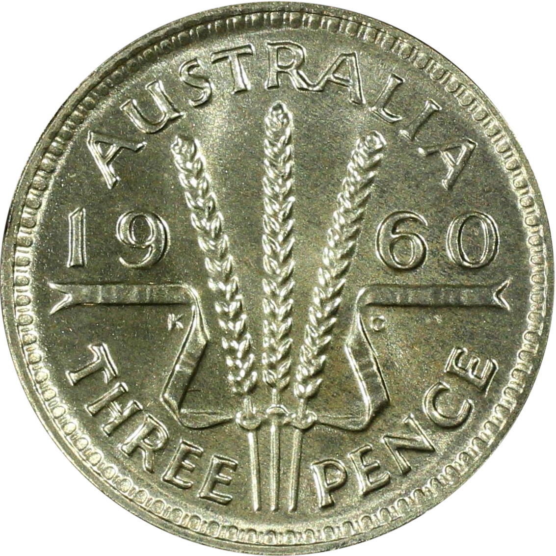Elizabeth II, Threepence, 1960, PR 66