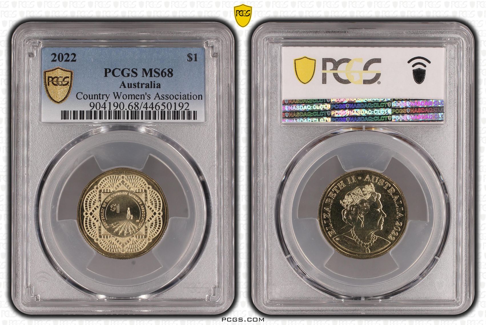Country Women's Association, One Dollar, 2022, PCGS MS68
