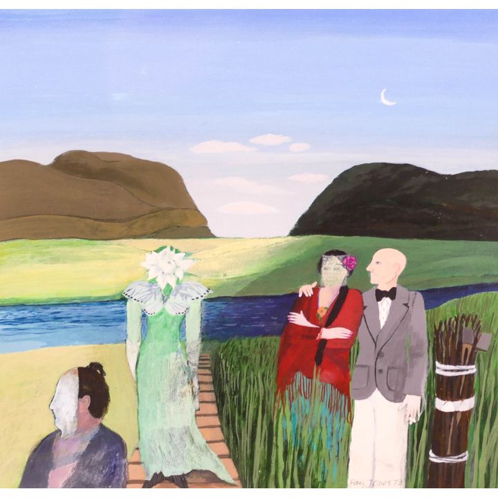 Fay Jones ''Fantasy'' 1973 Gouache