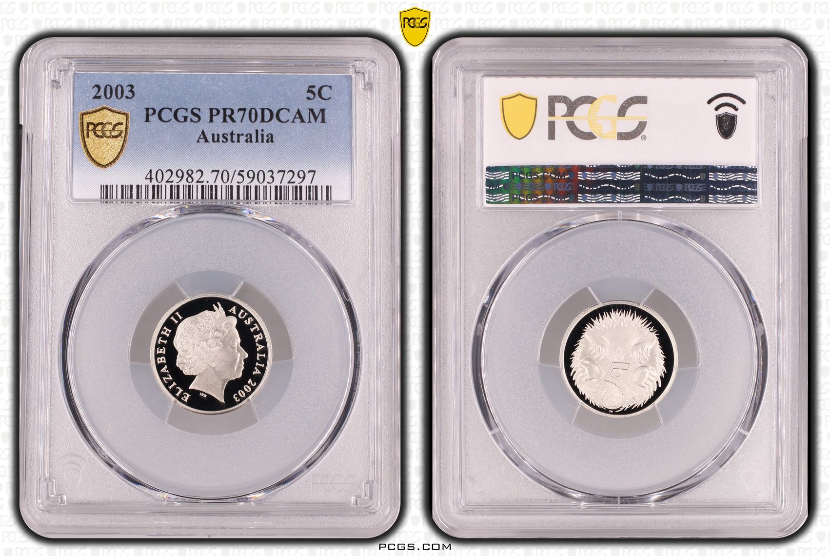 Five Cent, 2003, PCGS PR70DCAM
