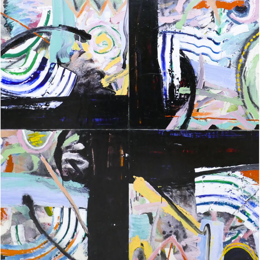 Lucinda Parker ''Jamboree'' 1980 Acrylic and Rhoplex