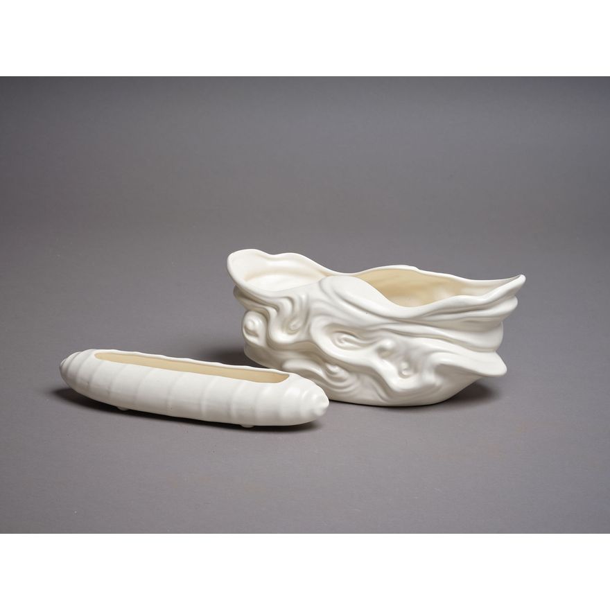 Crown Lynn Potteries - Two trough vases