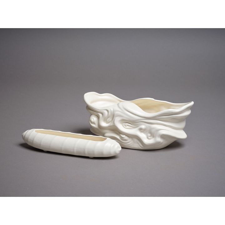 Crown Lynn Potteries - Two trough vases