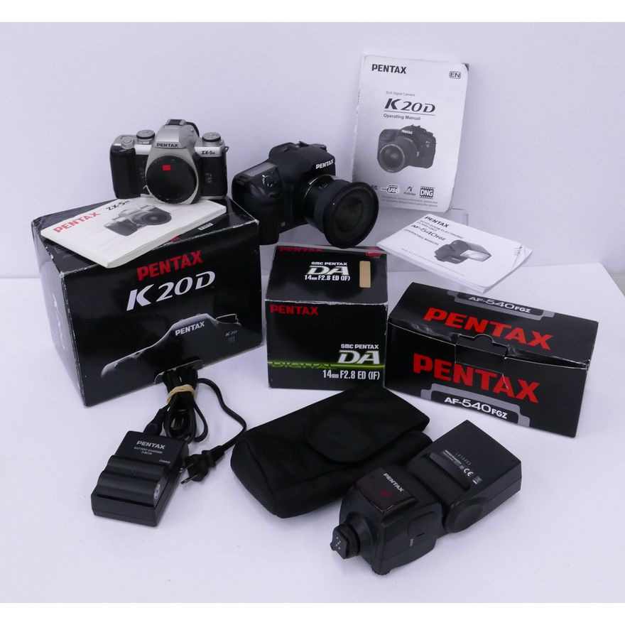 Pentax ZX-5N 35mm  Film & K20D Digital Cameras Etc.