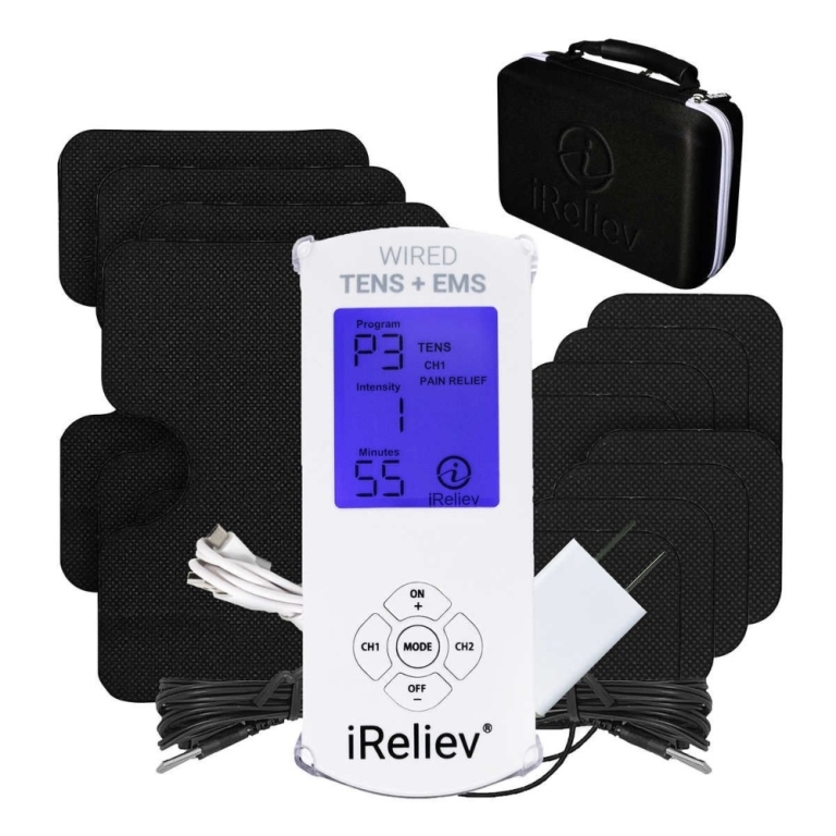 iReliev TENS + EMS Pain Relief & Recovery Bundle Vanzant Auctions