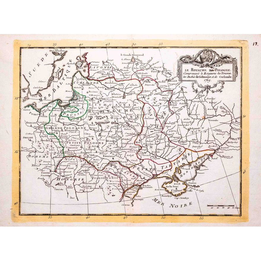 Georges Louis Le Rouge | Le Royaume de Pologne Comprenant le Royaume de Prusse…