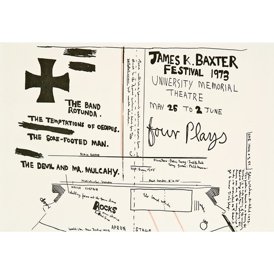 Colin McCahon 'James K Baxter Festival 1973'