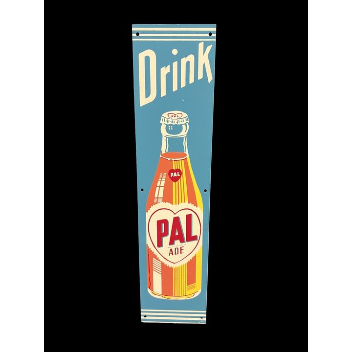 Drink Pal Ade Tin Metal Soda Door Push (Age Unknown)