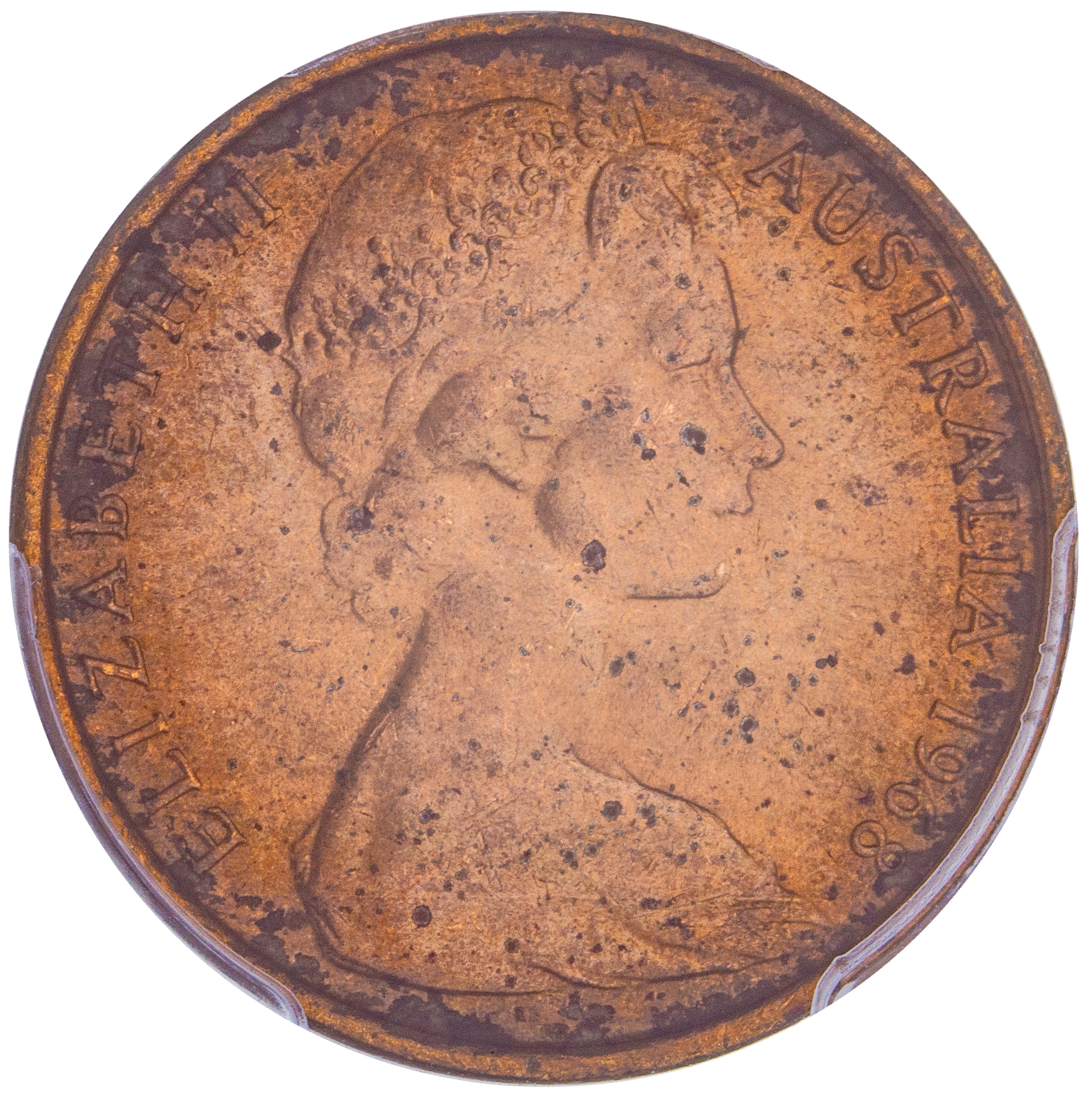 Elizabeth II, Two Cents, 1968, MS 63RD