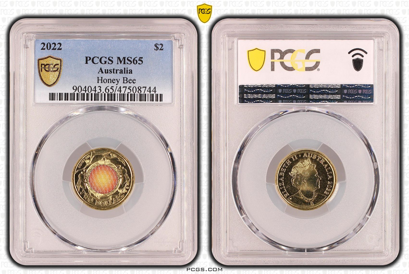 Elizabeth II, Honey Bee, Two Dollar, 2022, PCGS MS65