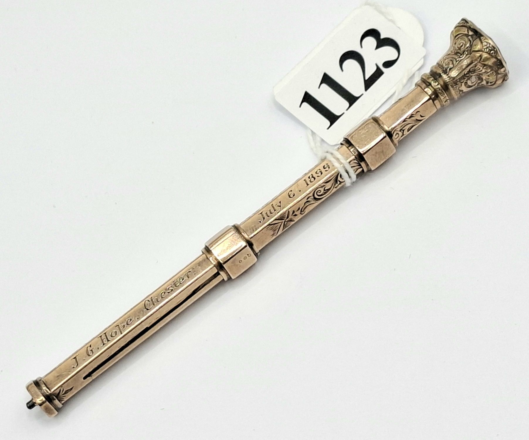 Victorian 9ct Gold Propelling Pencil