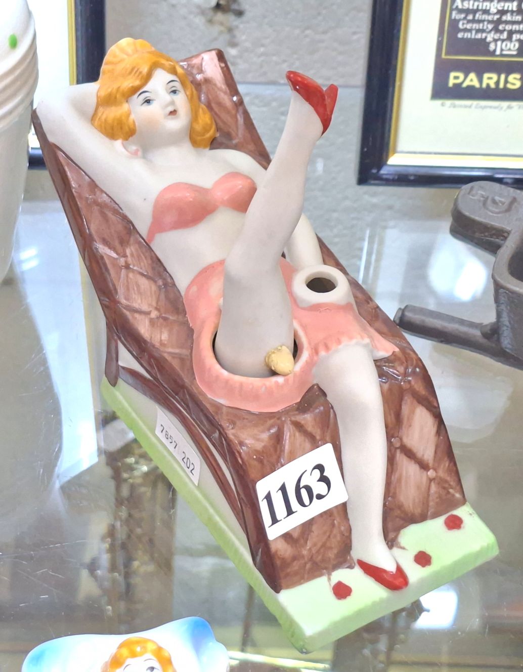 Novelty Ceramic Lady Ashtray