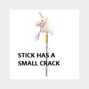 Melissa and Doug Prance-n-Play Stick Unicorn (STICK HAS A SMALL CRACK) | CS 51499/8135 B3 (S5)