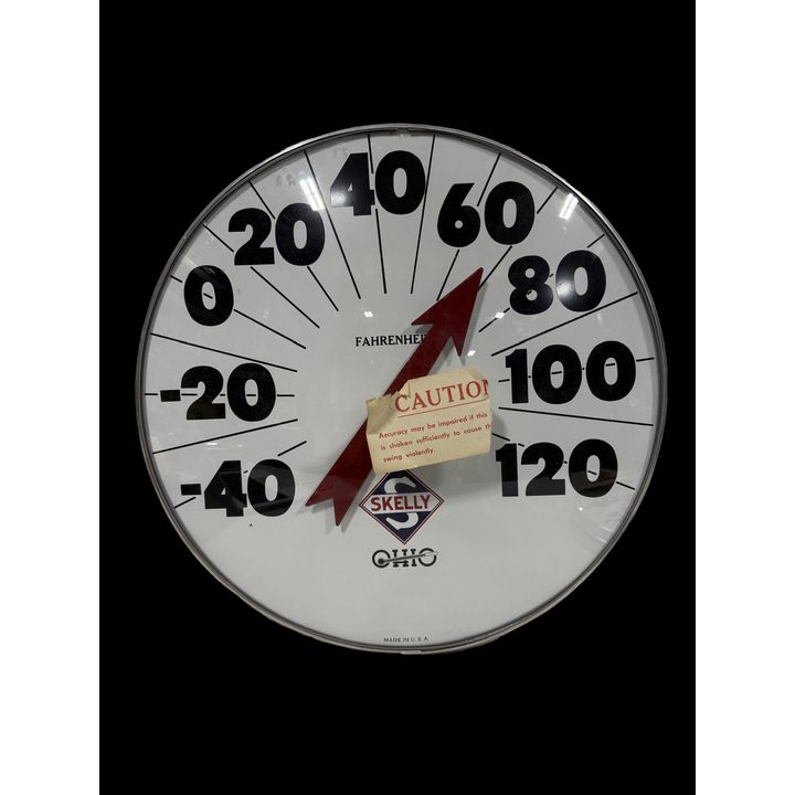 18" Skelly Ohio Big Thermometer With Tag