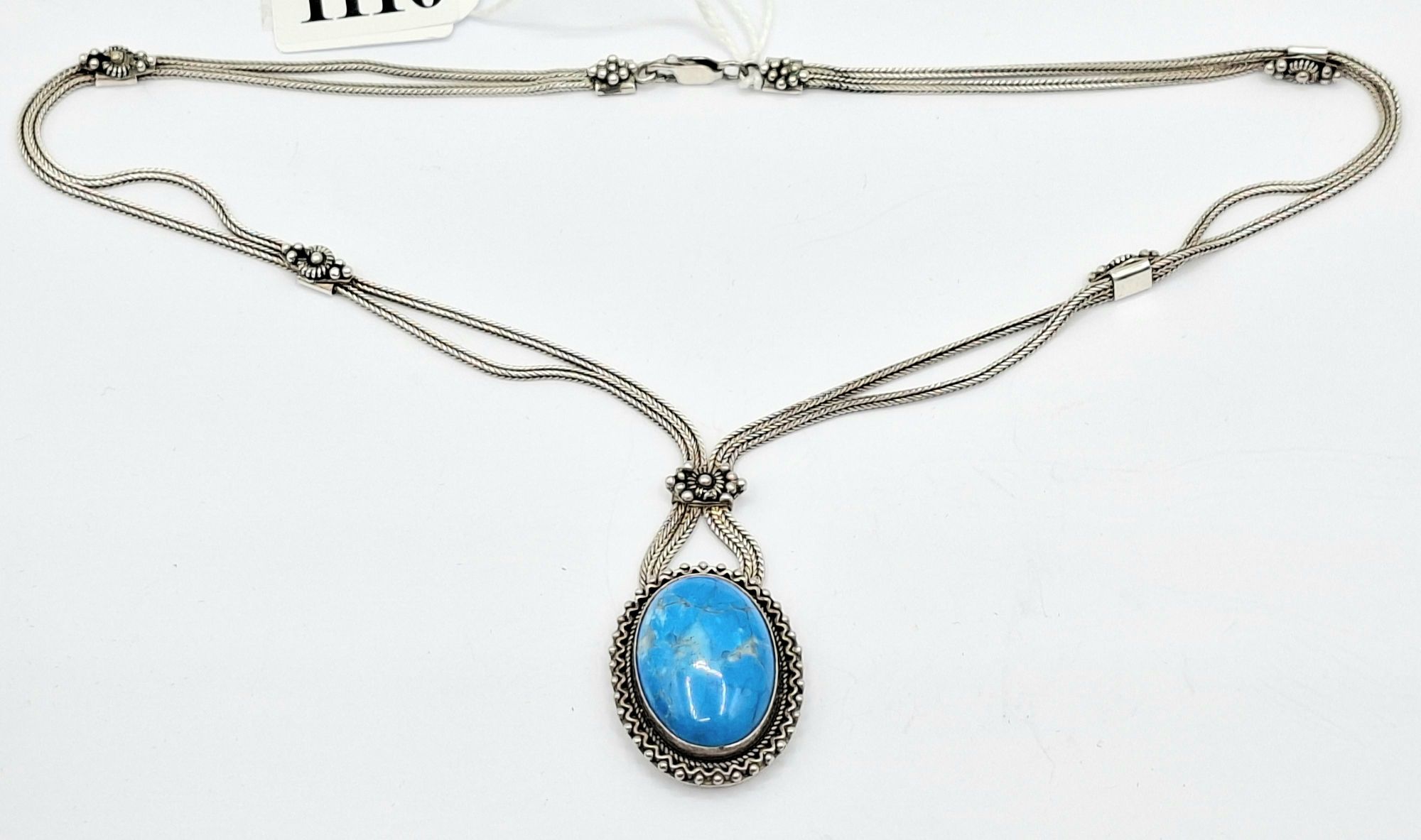 Sterling Silver Turquoise Necklace