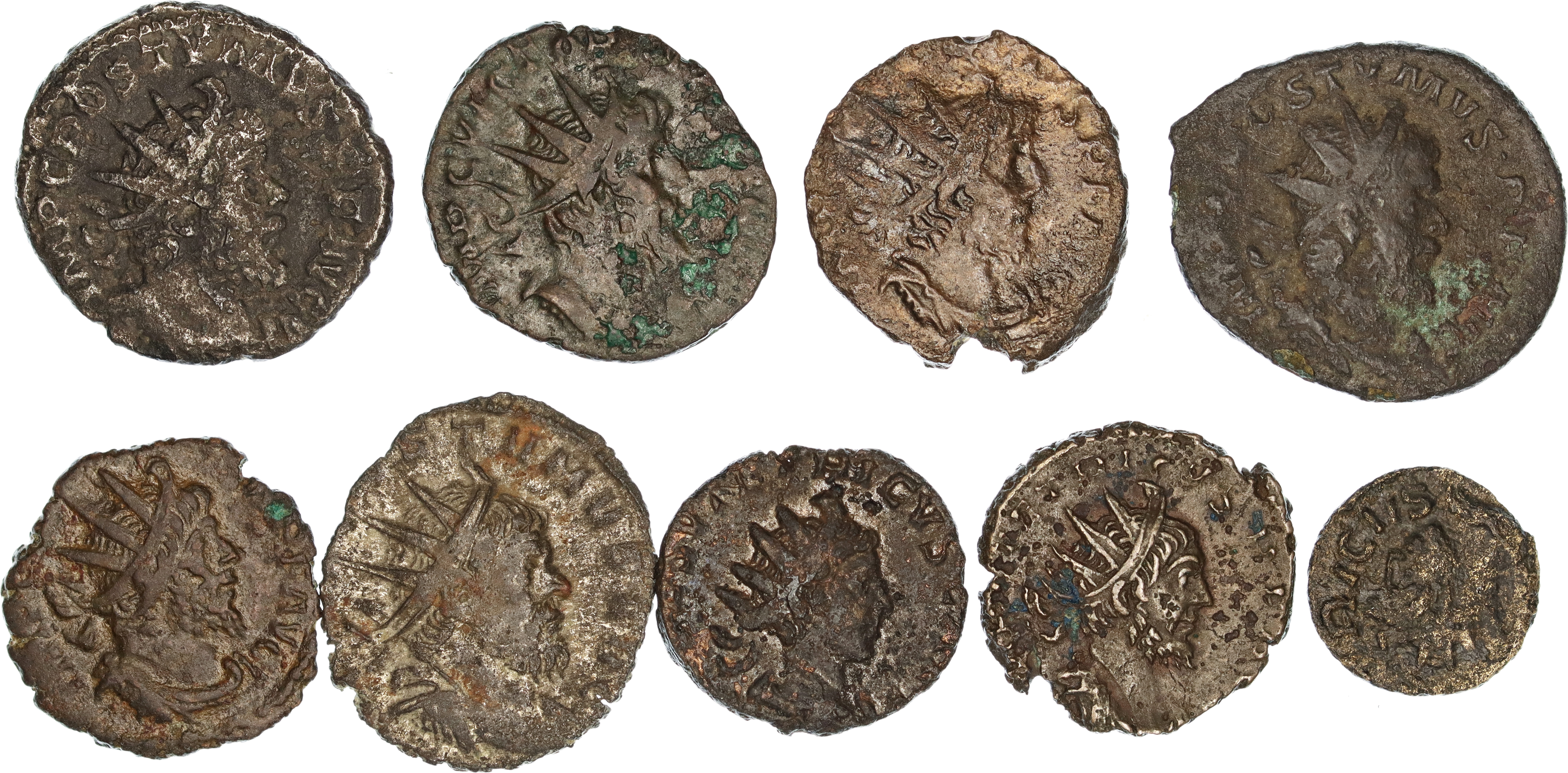 Gallic Empire, Postumus - Tetricus II, Æ Antoninianus, 3rd Century AD, F-VF