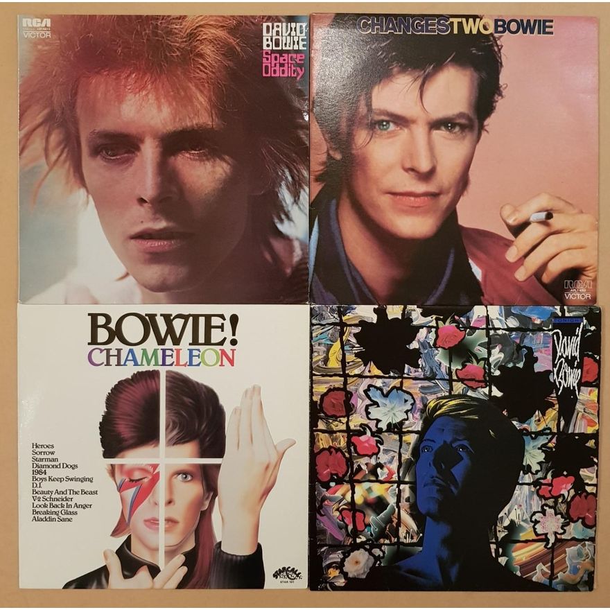 David Bowie Vinyl Records (x4)