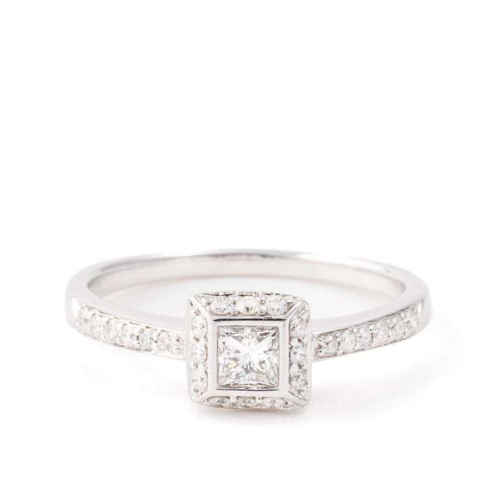 Half Carat Diamond Ring 18ct