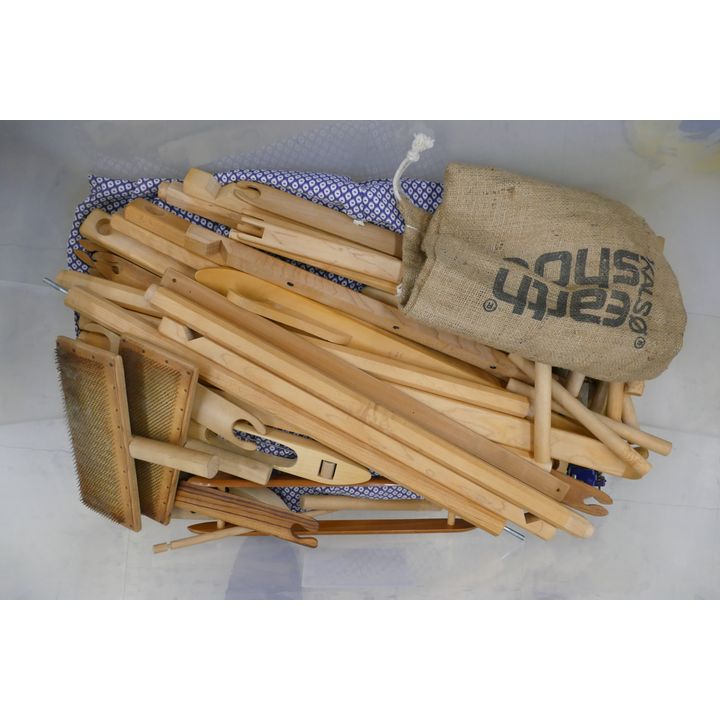 Tote Weaving, Carding, and Knitting Supplies Etc