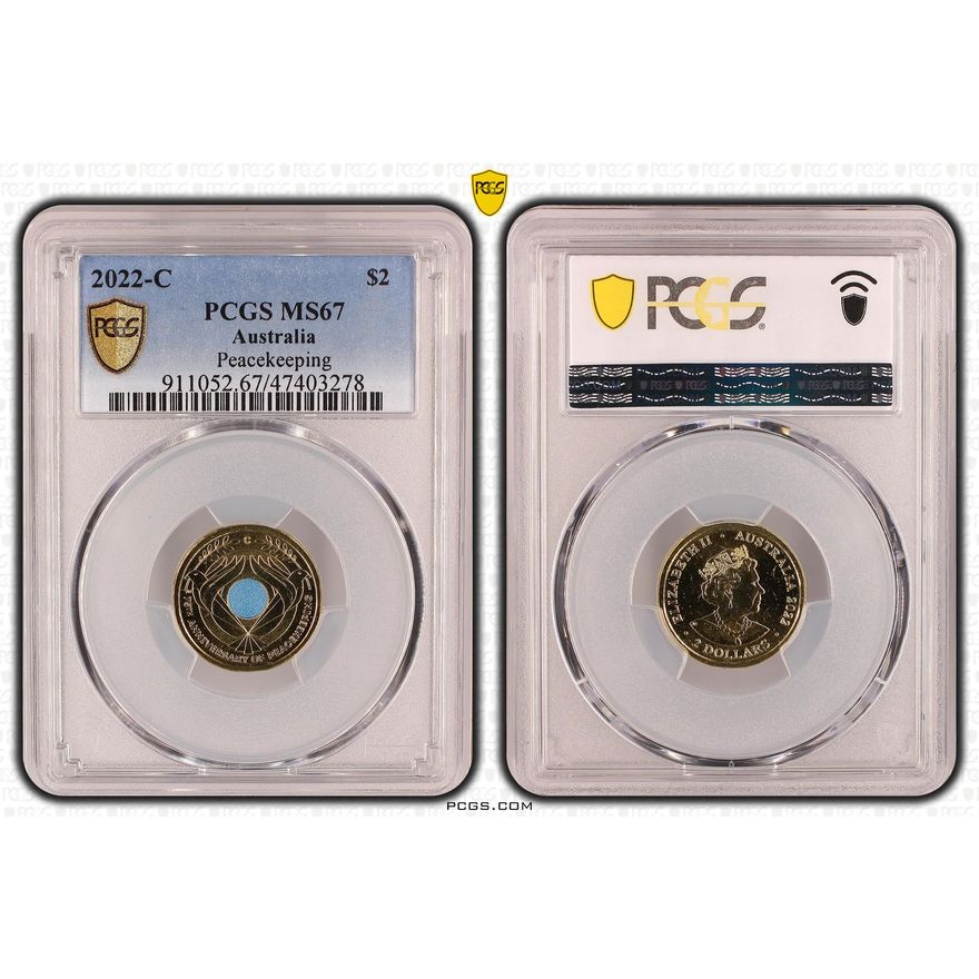 Peacekeeping, Two Dollar, 2022-C, PCGS MS 67