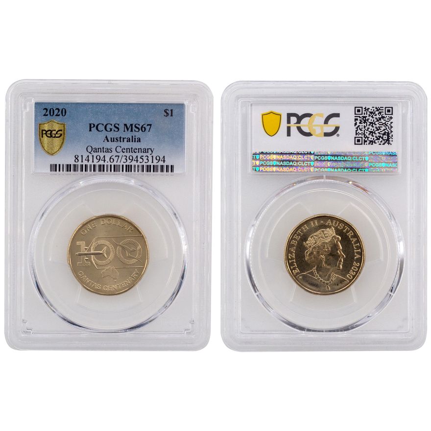 Elizabeth II, Qantas Centenary, One Dollar, 2020 , MS67