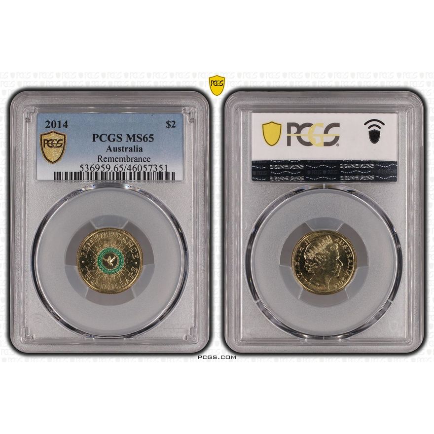 Remembrance, Two Dollar, 2014, PCGS MS 65