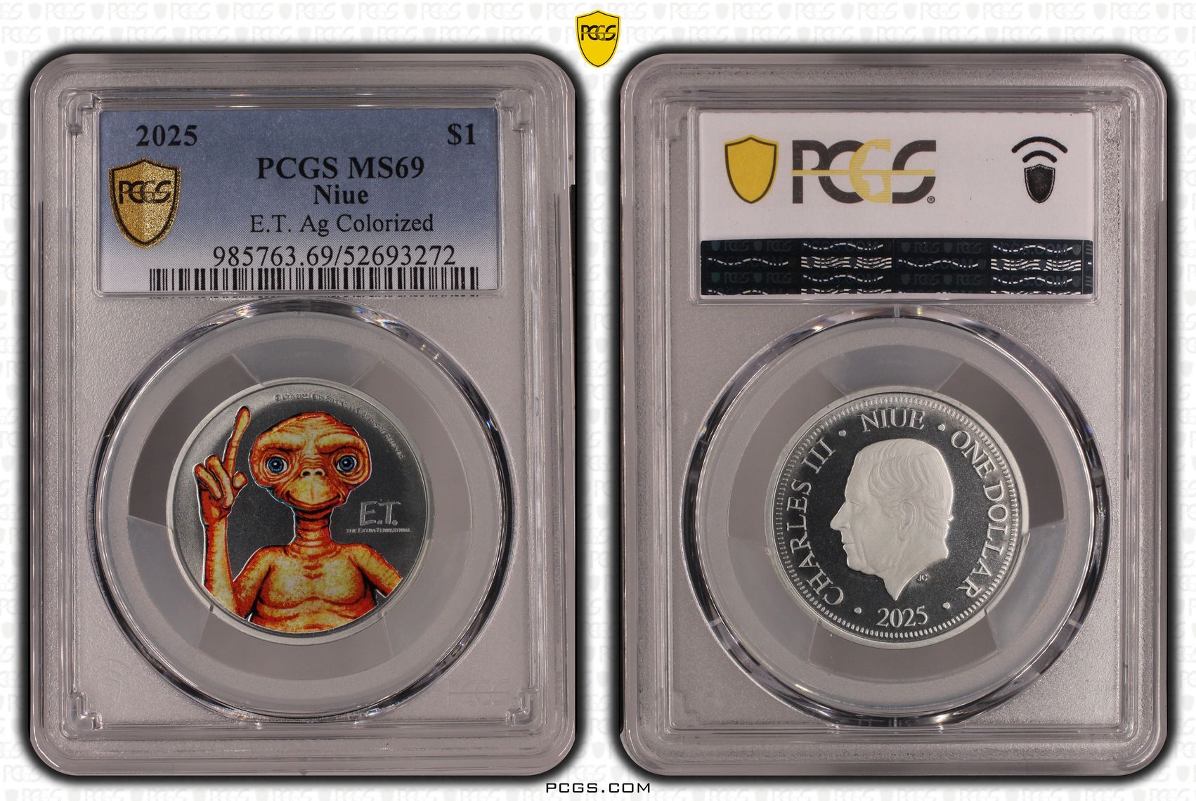238 · Niue, E.T. Colorized, One Dollar, 2025, PCGS MS69