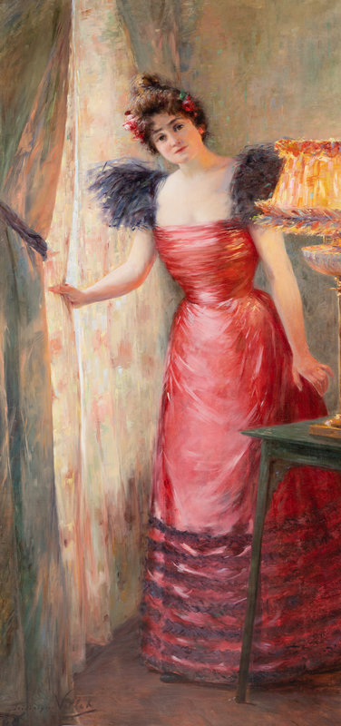 Frédérique Vallet-Bisson
(French, 1862-1949)
The Red Ball Gown