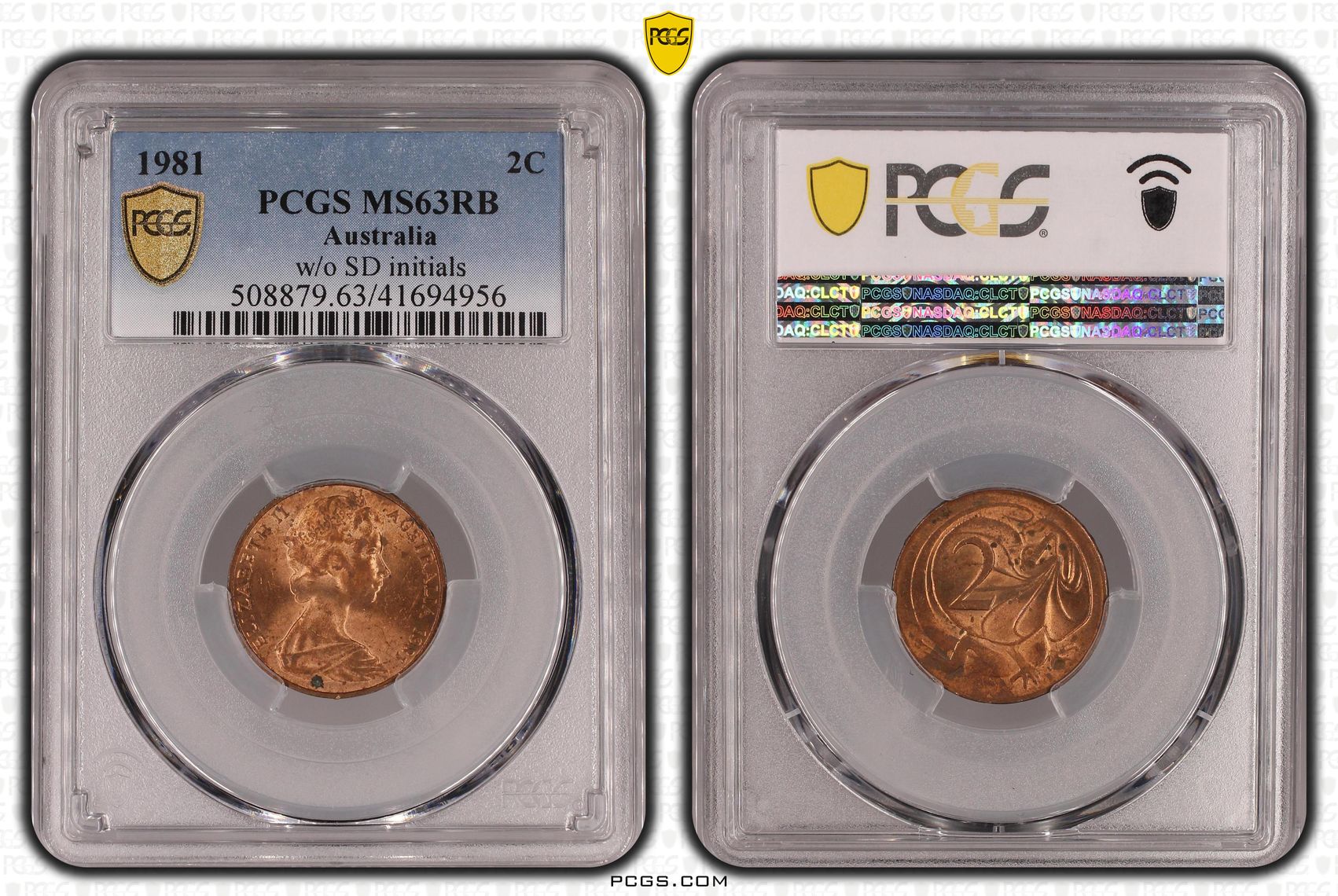 Elizabeth II, Two Cent, 1981, MS63RB
