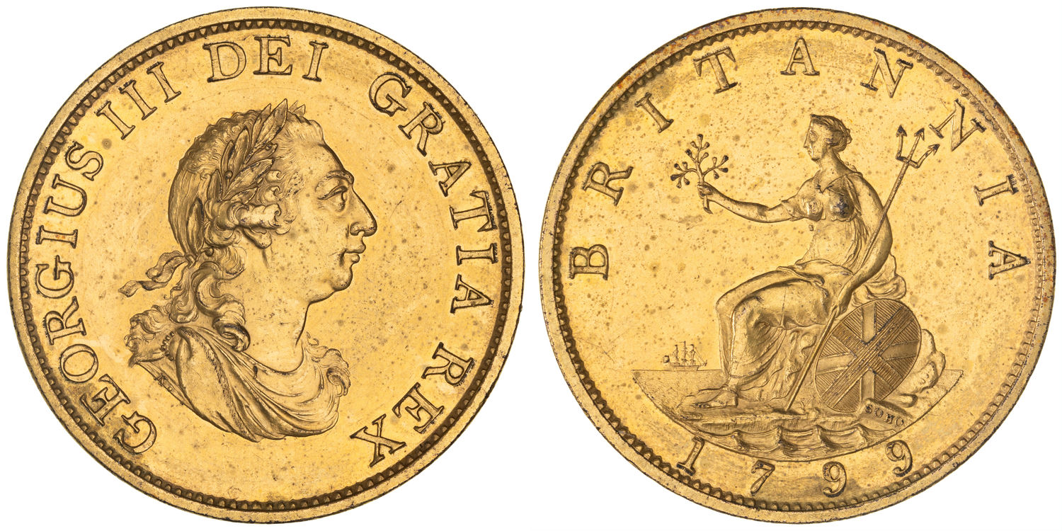 Great Britain, George III, Proof / Pattern, Halfpenny, 1799, FDC