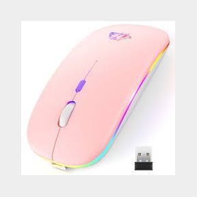 Wireless Slim Bluetooth Mouse - Pastel Pink-Bar 9902122747591- 51745/22526