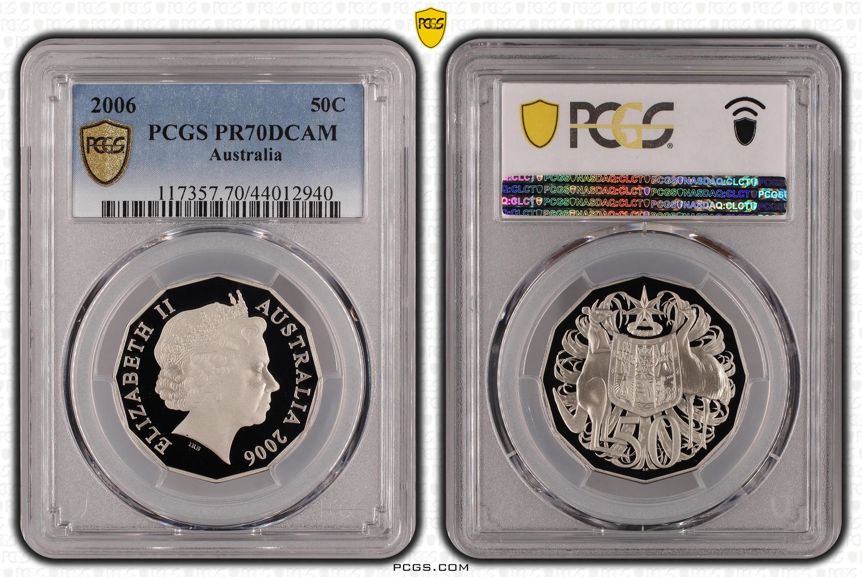 2006 Australia Fifty Cent, 50c PCGS - PR70DCAM POP 21/0 -940