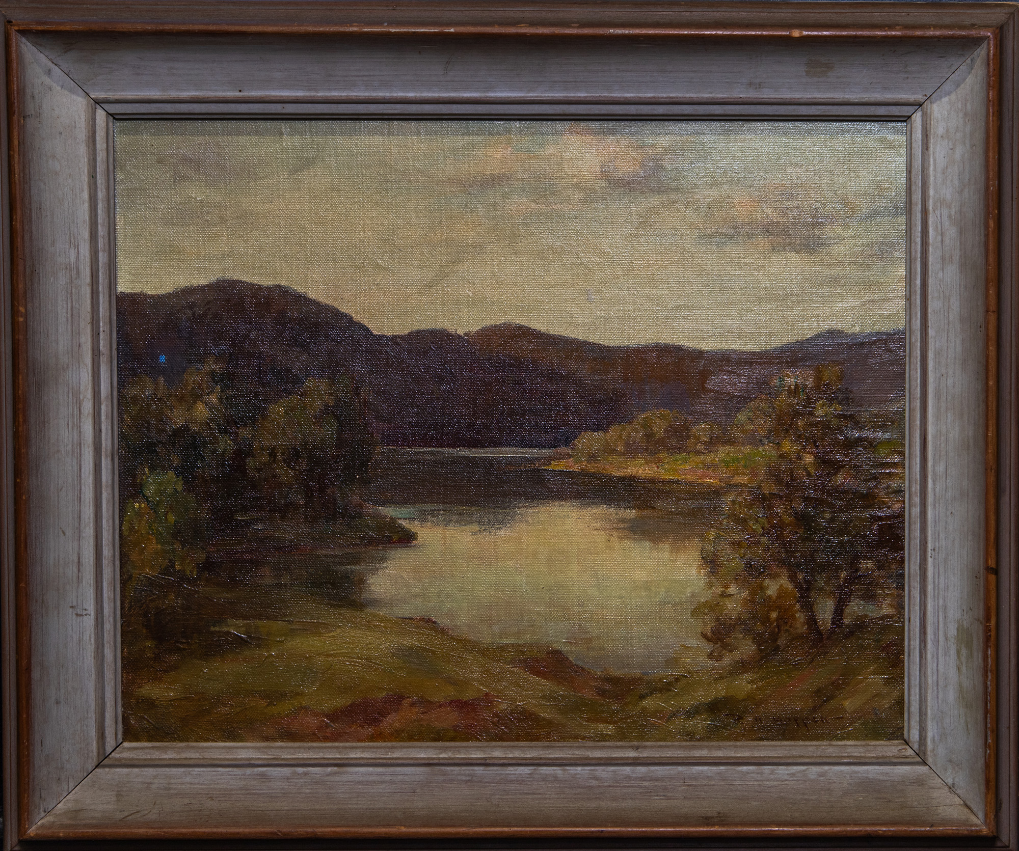 Richard Harold Moppett (1883-1967), 'Calm Evening, Hawkesbury', c.1960,